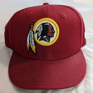 Washington Commanders Redskins Gold Under All Burgundy NewEra Women Snapback Hat